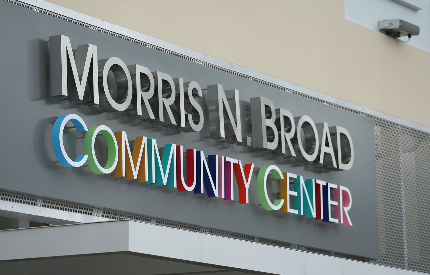 Morris N. Broad Community Center Sign