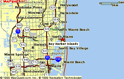 Bah Harbor Islands MapQuest Map